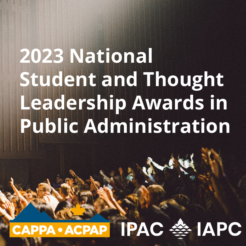 National Student and Thought Leadership Awards in Public Administration 2023